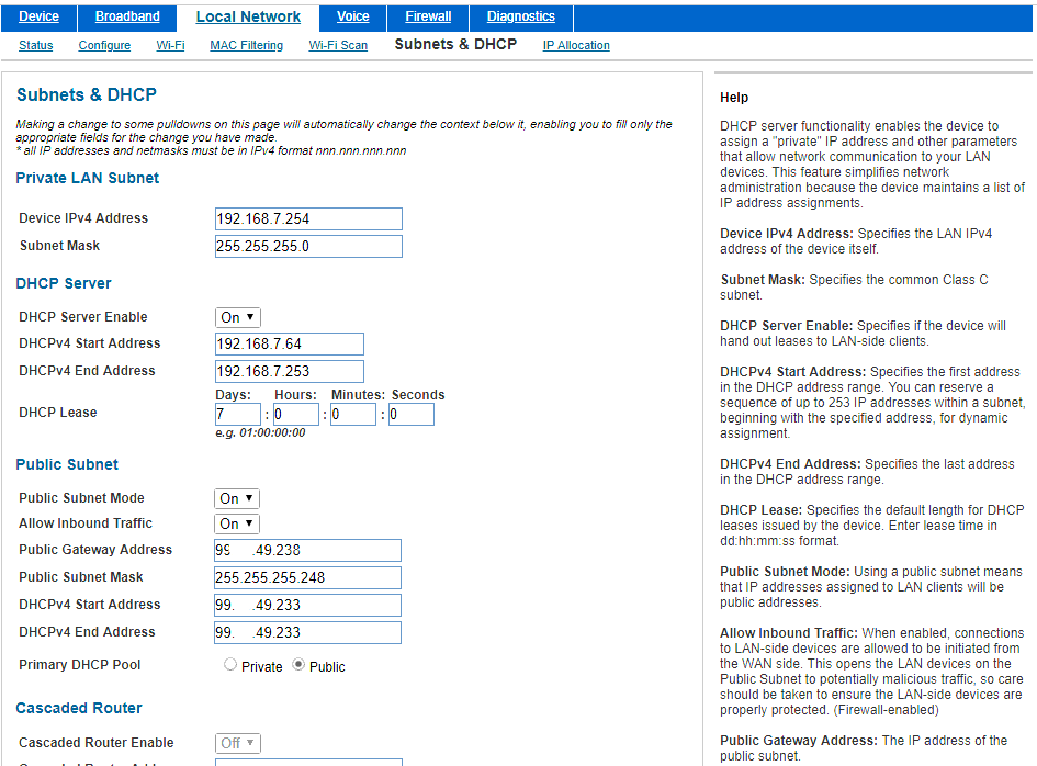 WD Knowledgebase Static IP Pool Setup on AT&T Fiber NVG